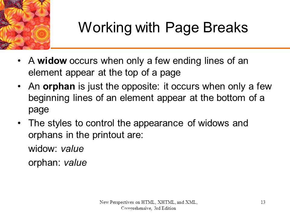Working with Page Breaks