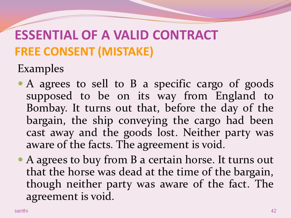 essential elements of a valid contract with cases