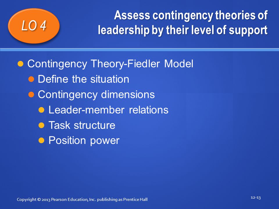Assess contingency theories of leadership by their level of support