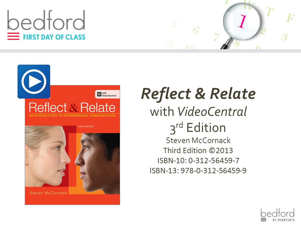 Reflect & Relate with VideoCentral 3rd Edition Steven McCornack