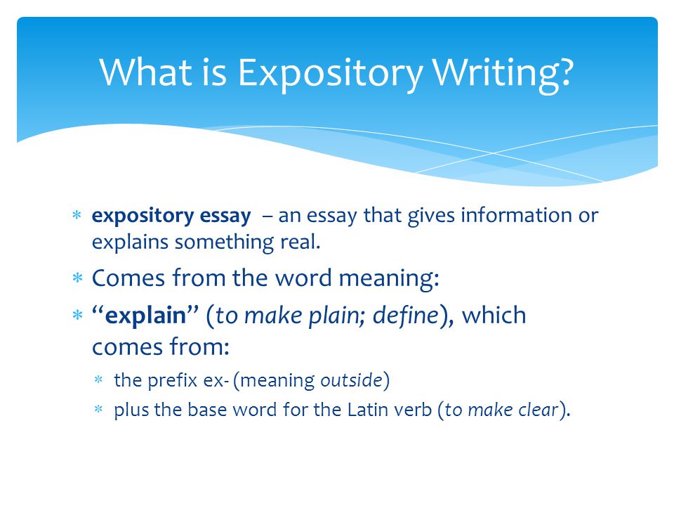 meaning of expository paragraph