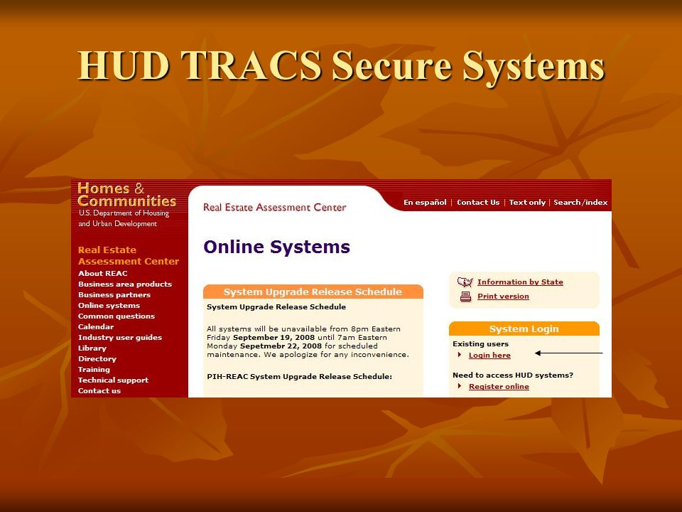 HUD TRACS Secure Systems