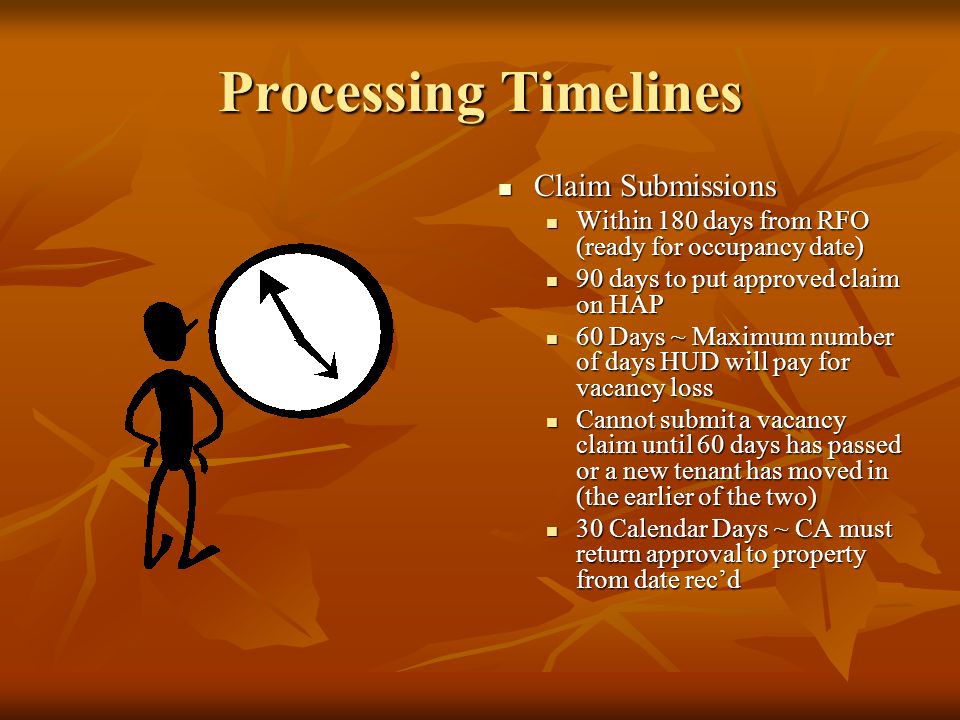 Processing Timelines Claim Submissions