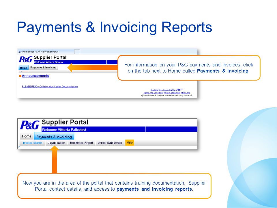 Payments & Invoicing Reports
