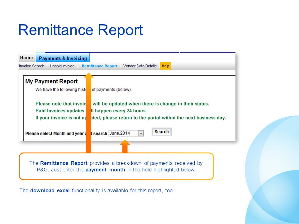 Remittance Report
