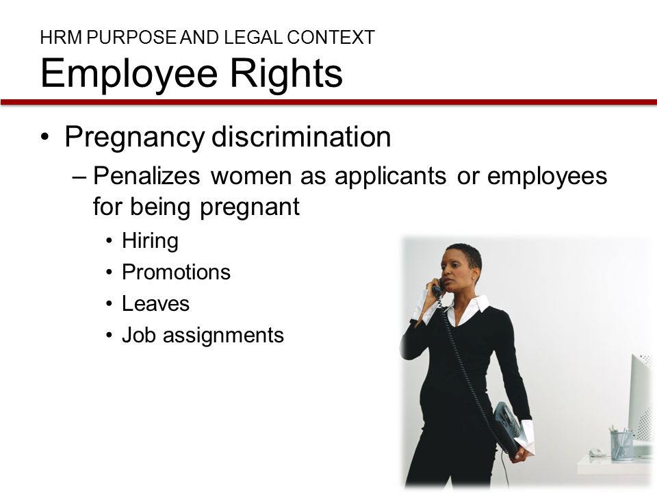 HRM Purpose and Legal Context Employee Rights
