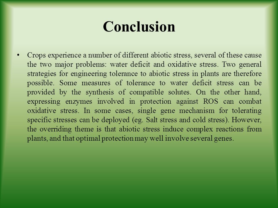 Abiotic stress in Video. Abiotic Factor.