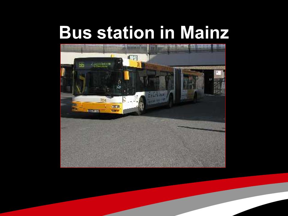 Bus station in Mainz
