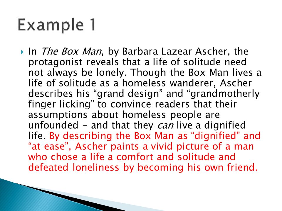 the box man barbara lazear ascher