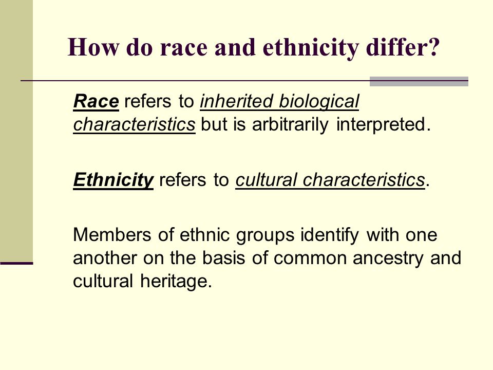 How do race and ethnicity differ