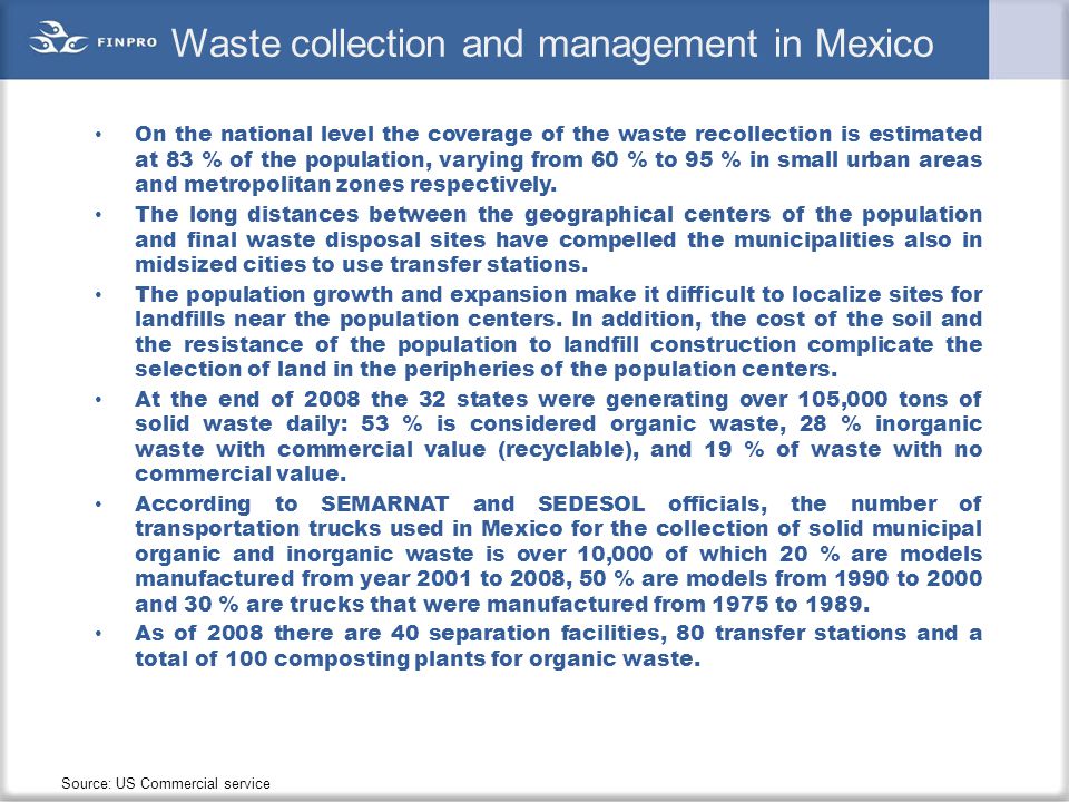 Waste collection and management in Mexico