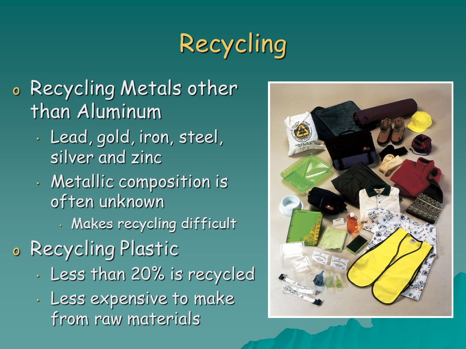 Recycling Recycling Metals other than Aluminum Recycling Plastic