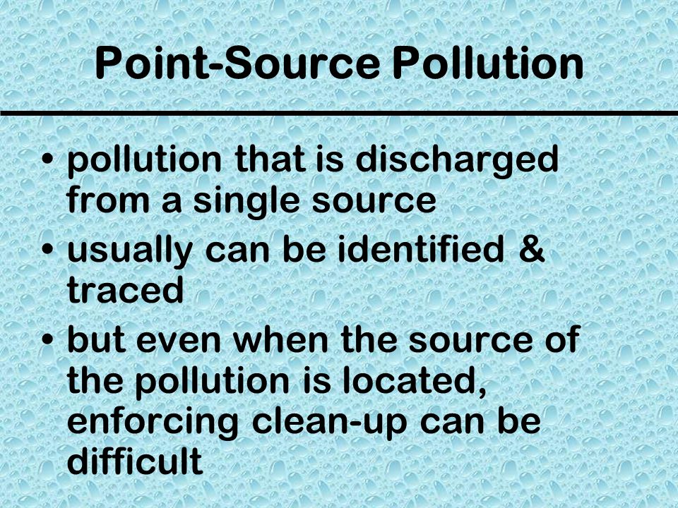 Point-Source Pollution