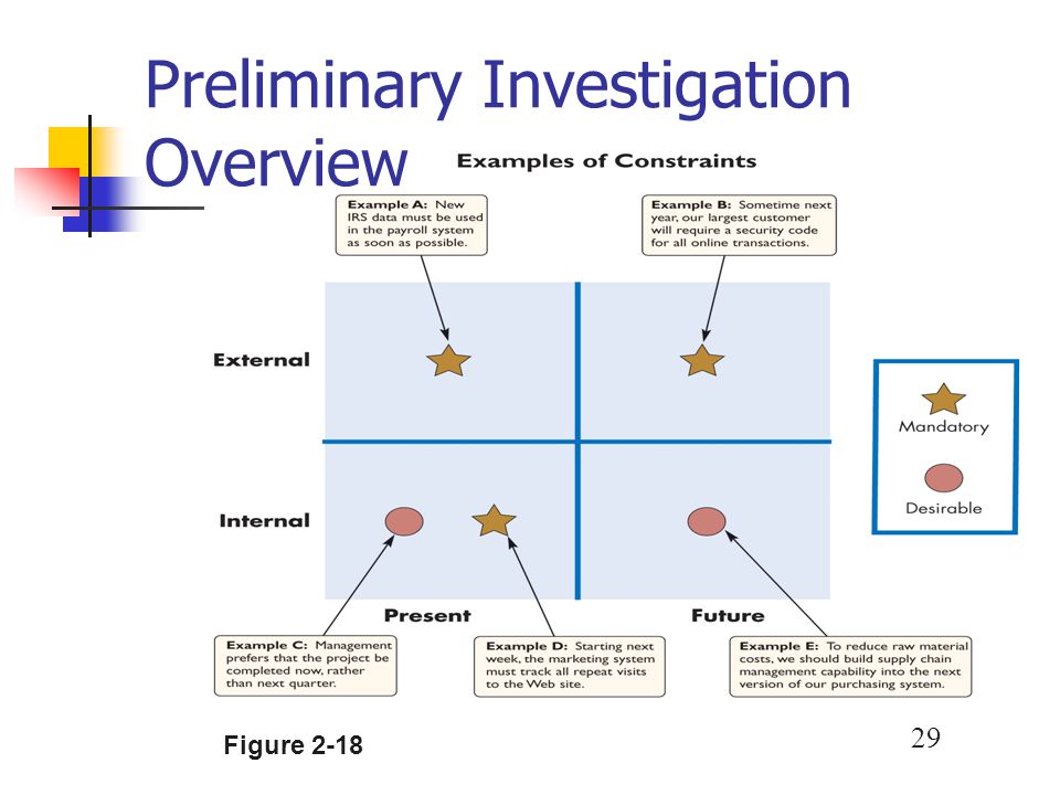 Preliminary Investigation Overview