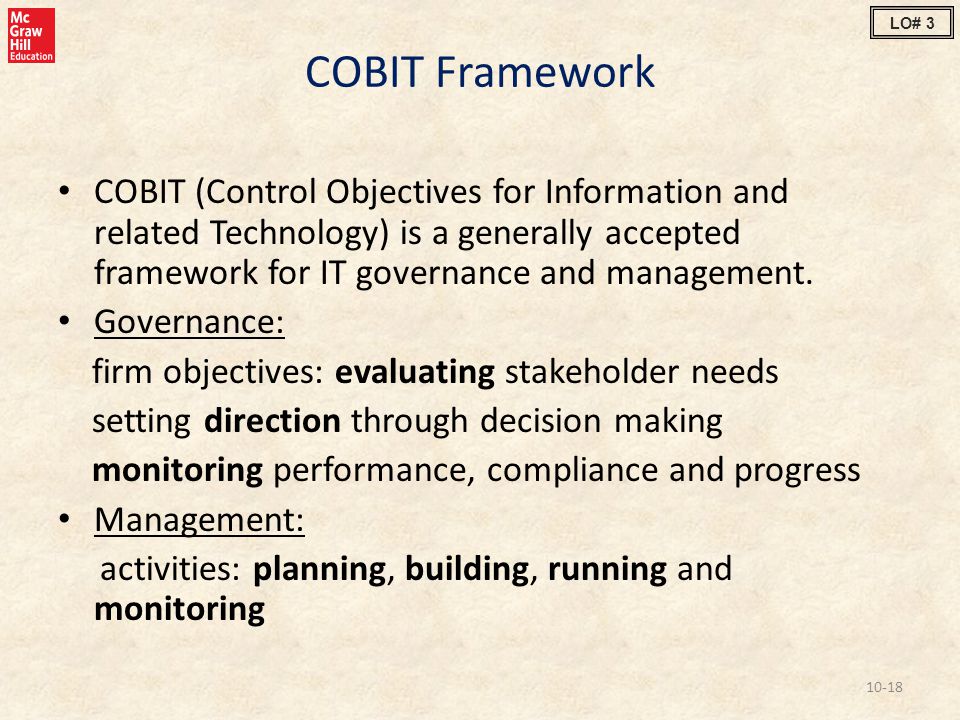 LO# 3 COBIT Framework.