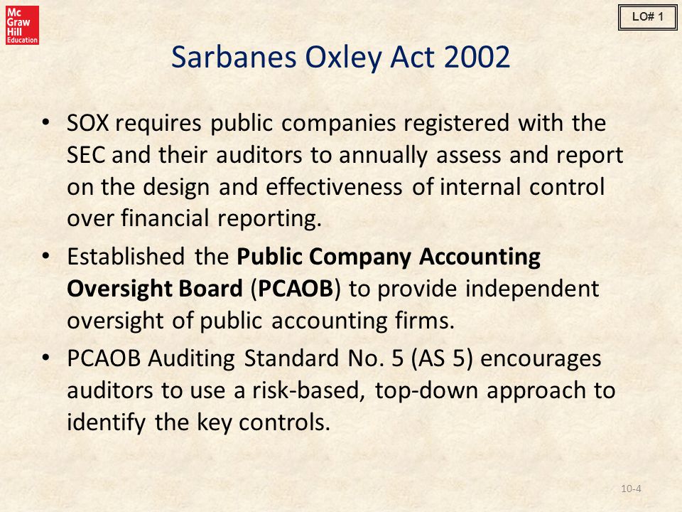 LO# 1 Sarbanes Oxley Act