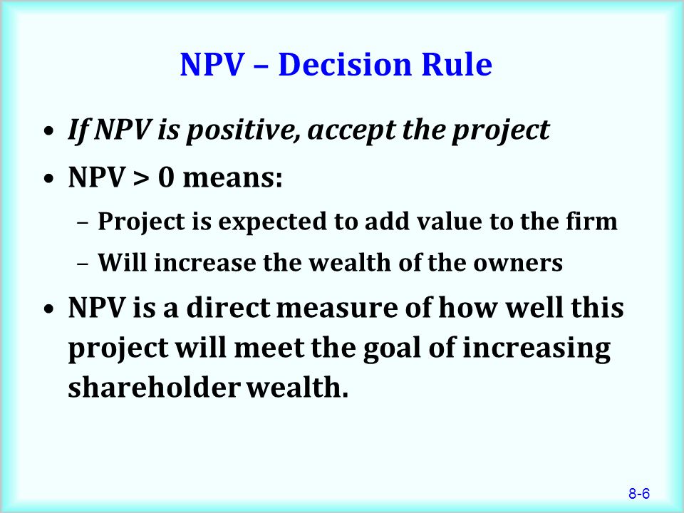 Chapter 8 Lecture - Net Present Value And Other Investment Criteria - Ppt  Video Online Download