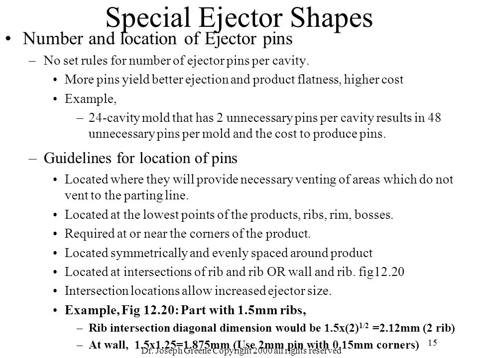Special Ejector Shapes