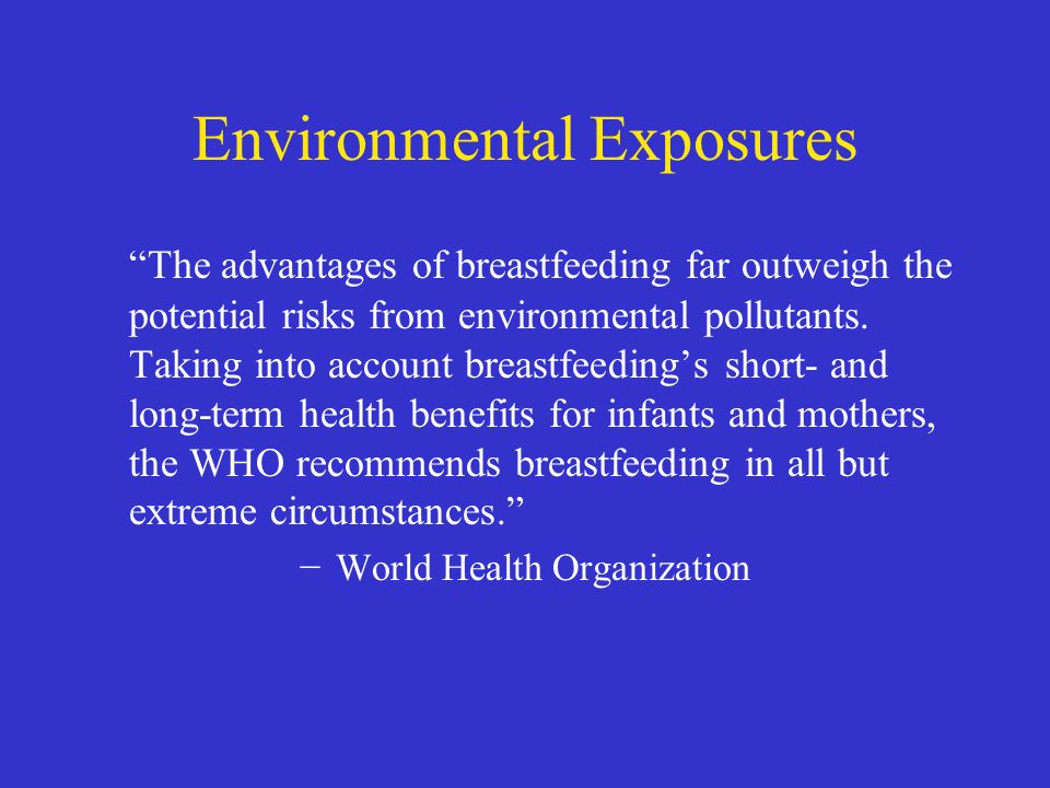Other Environmental Exposures, Breastfeeding