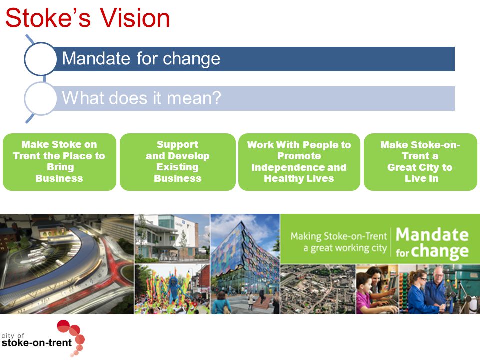 Stoke’s Vision Mandate for change What does it mean