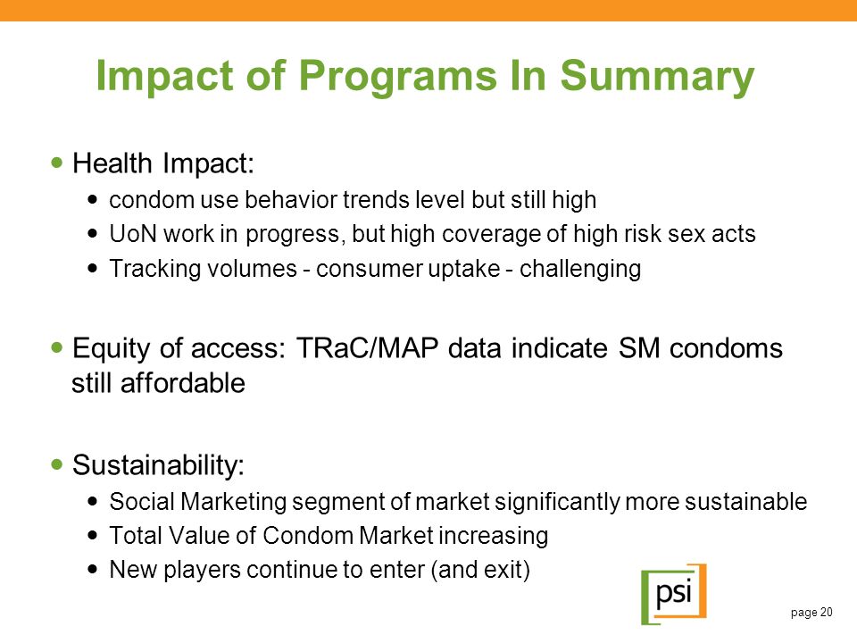 Impact of Programs In Summary