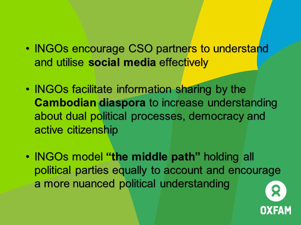 INGOs encourage CSO partners to understand and utilise social media effectively