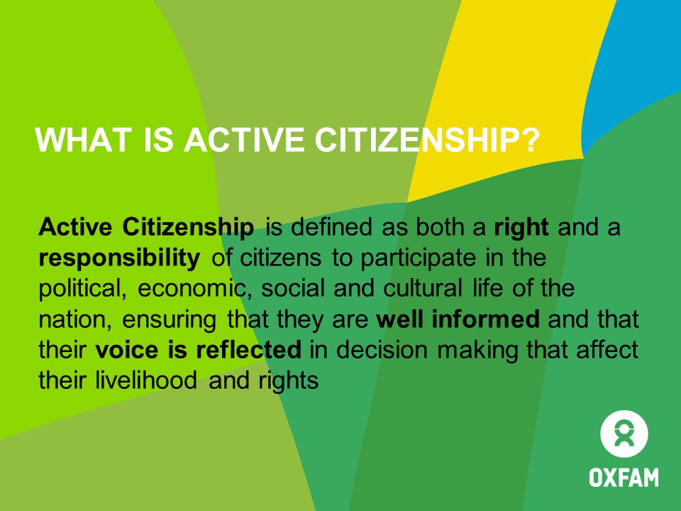 WHAT IS ACTIVE CITIZENSHIP