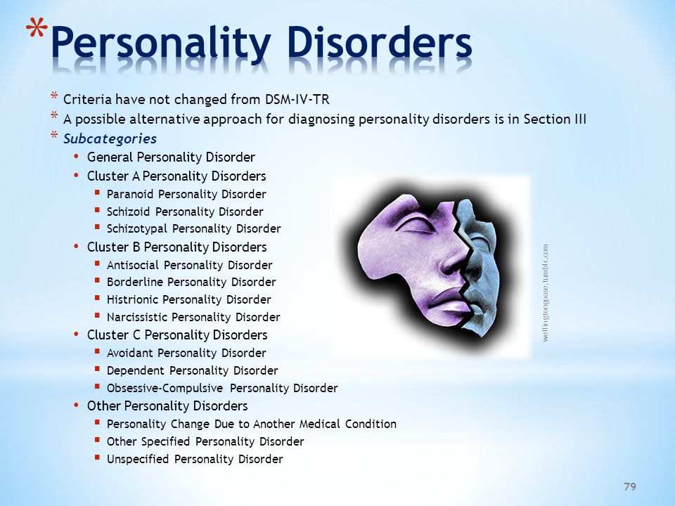 Personality Disorders.
