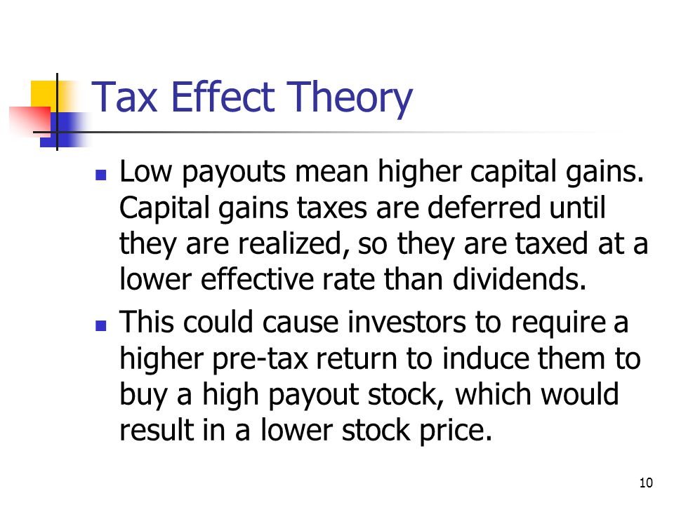 Tax Effect Theory