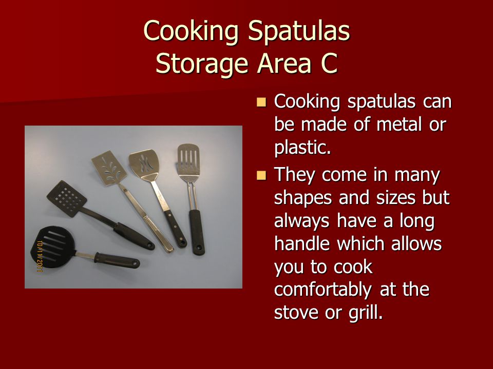 Cooking Spatulas Storage Area C