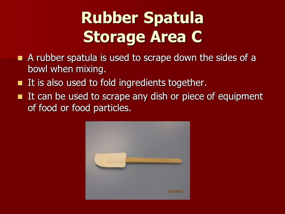 Rubber Spatula Storage Area C
