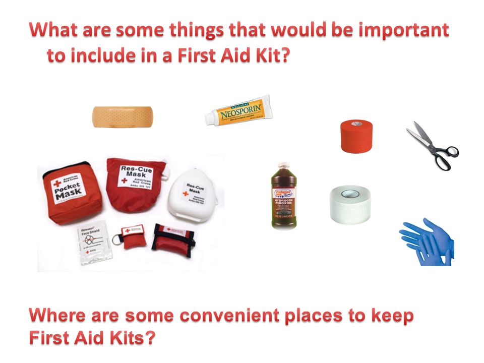 important things in first aid box