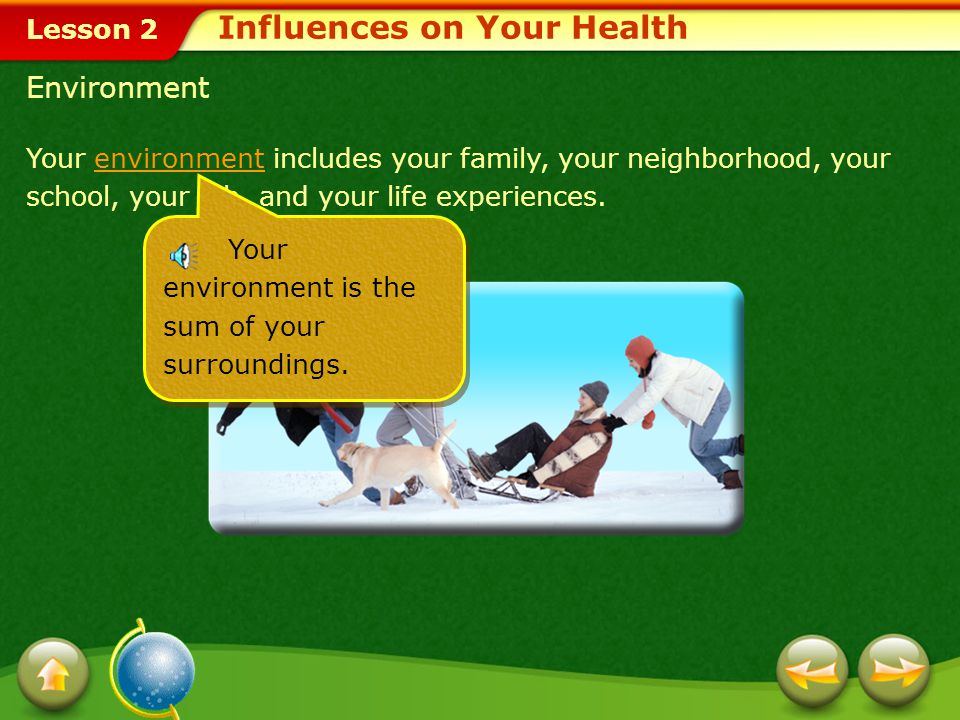 Influences on Your Health
