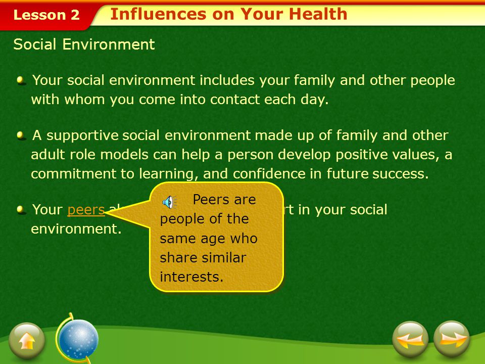 Influences on Your Health