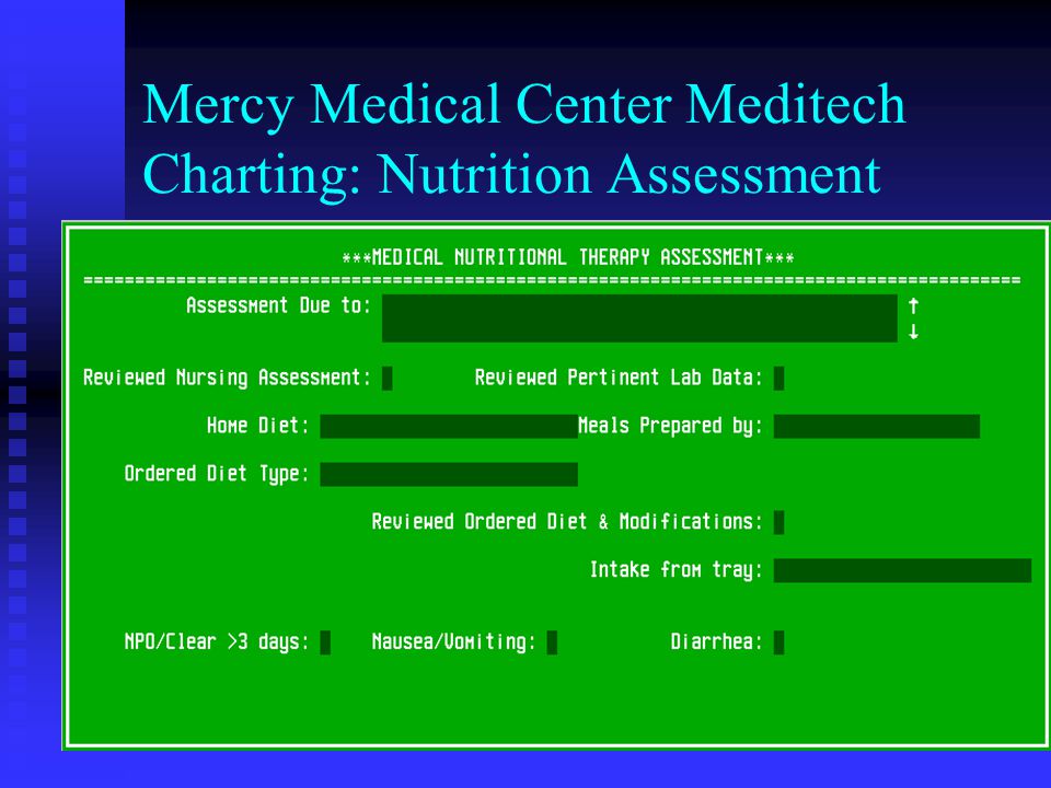 Meditech Charting