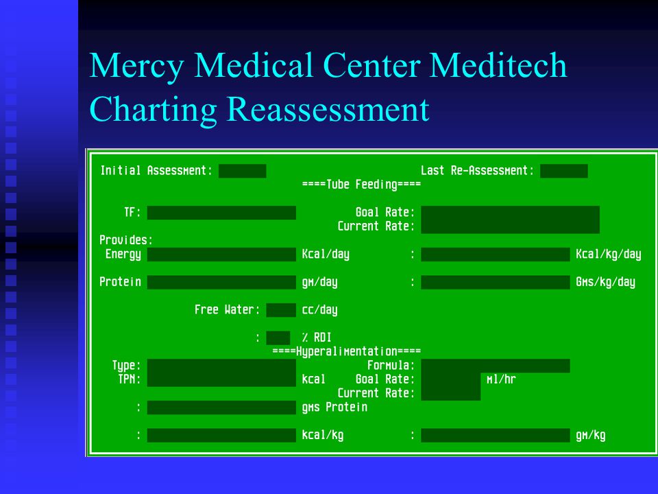 Meditech Charting
