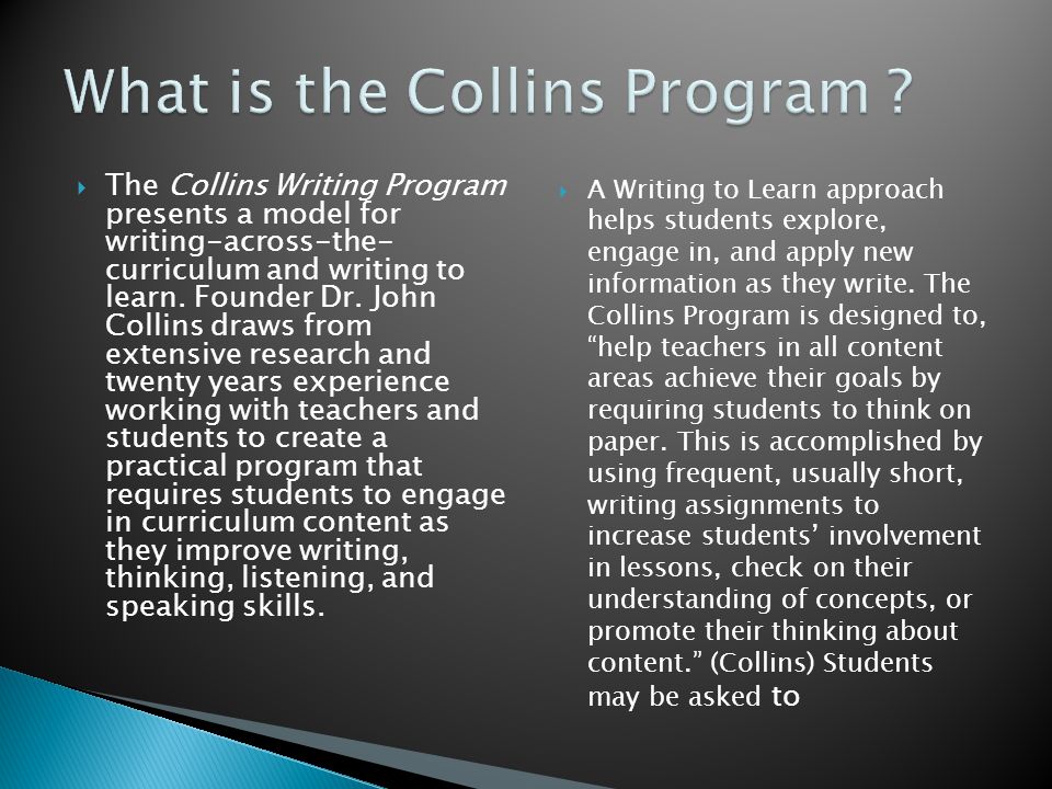 What is the Collins Program