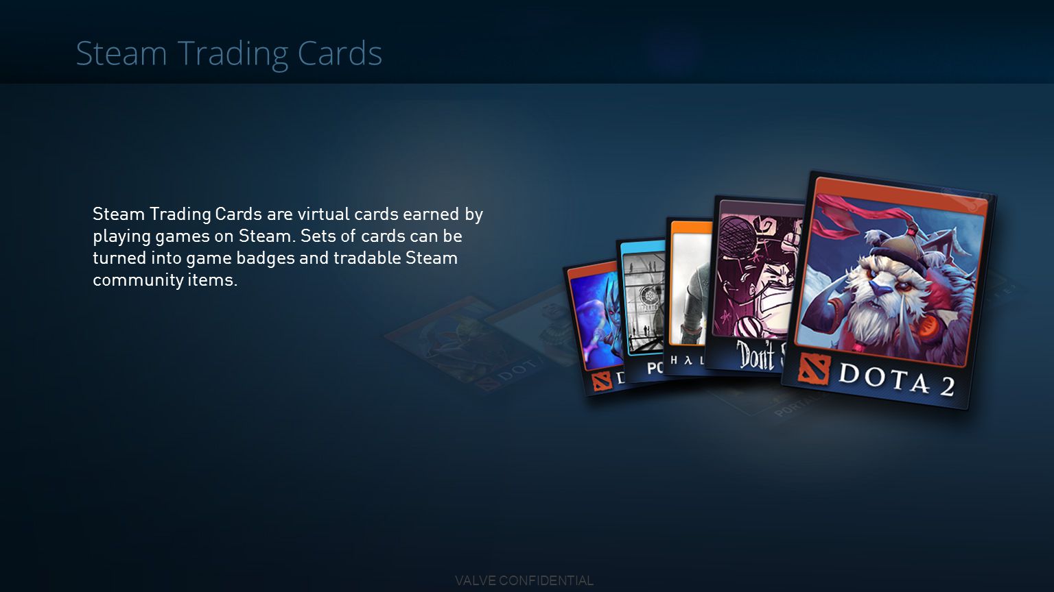 Steam Trading Cards.