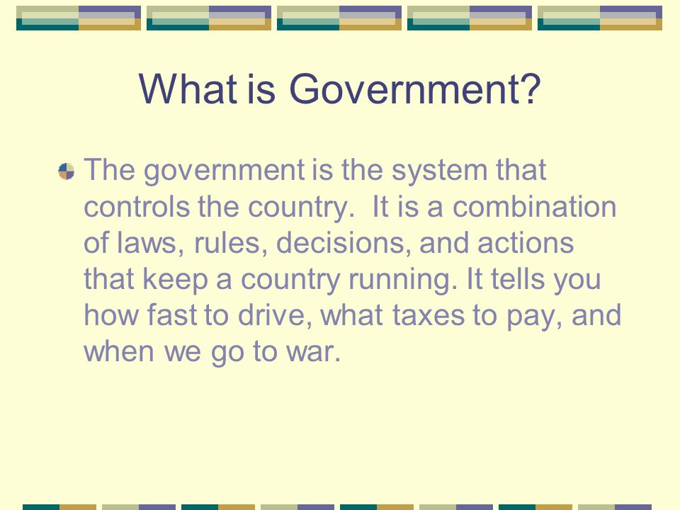 What is Government