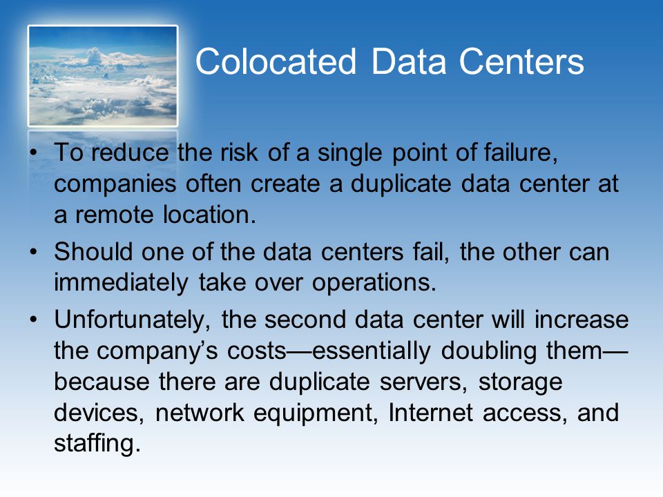 Colocated Data Centers