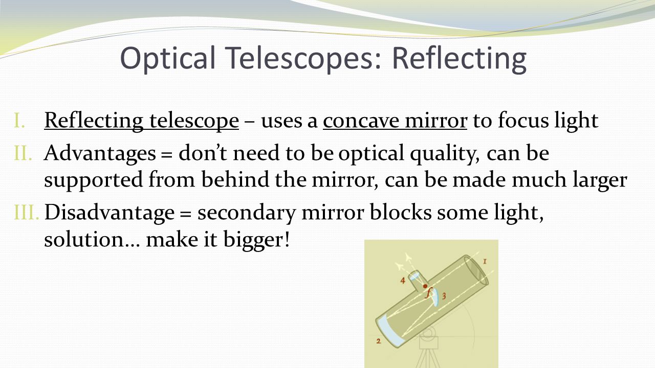 Optical Telescopes: Reflecting