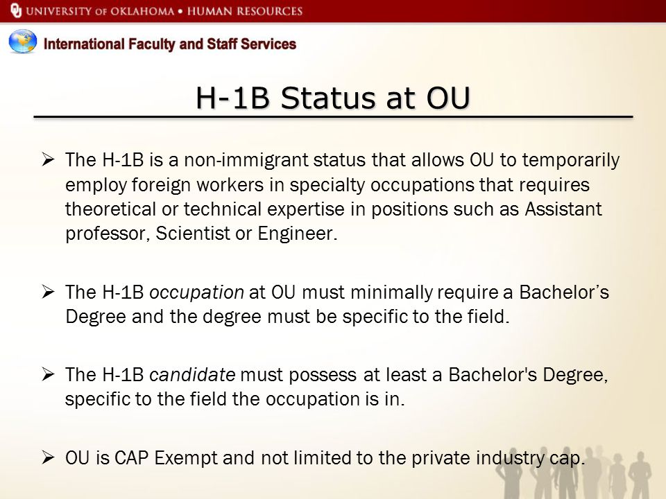 H-1B Status at OU