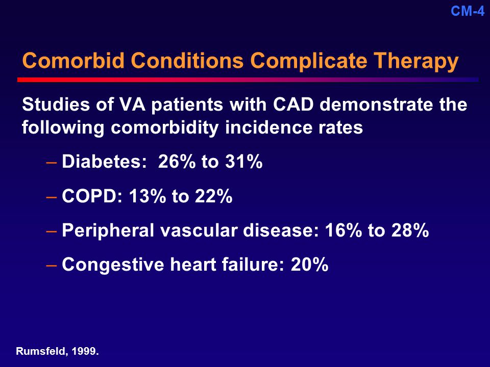 Comorbid Conditions Complicate Therapy