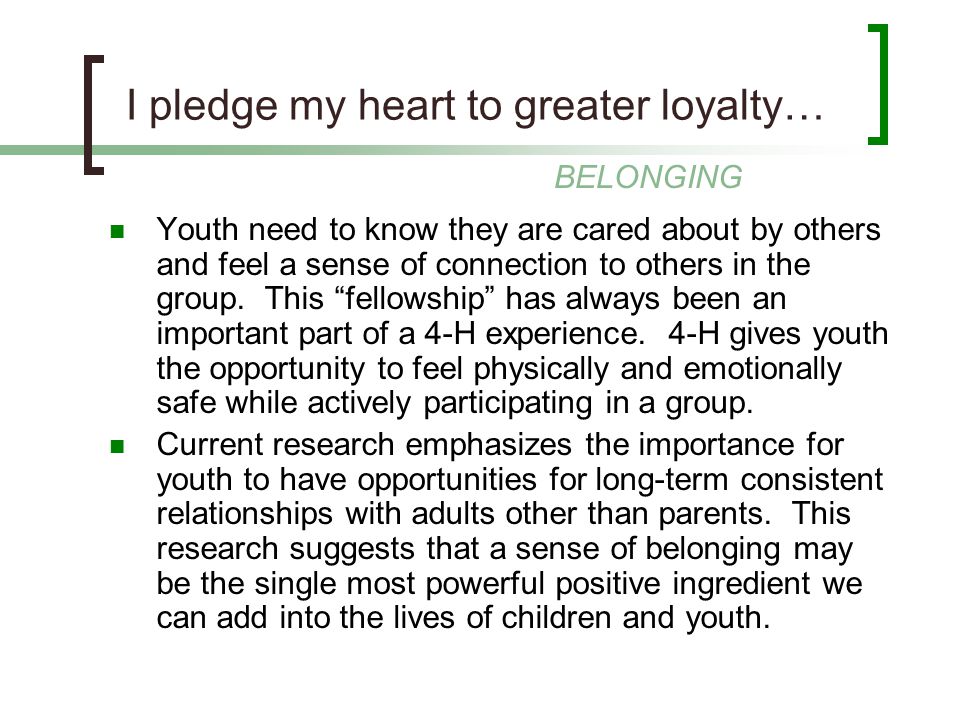 I pledge my heart to greater loyalty…