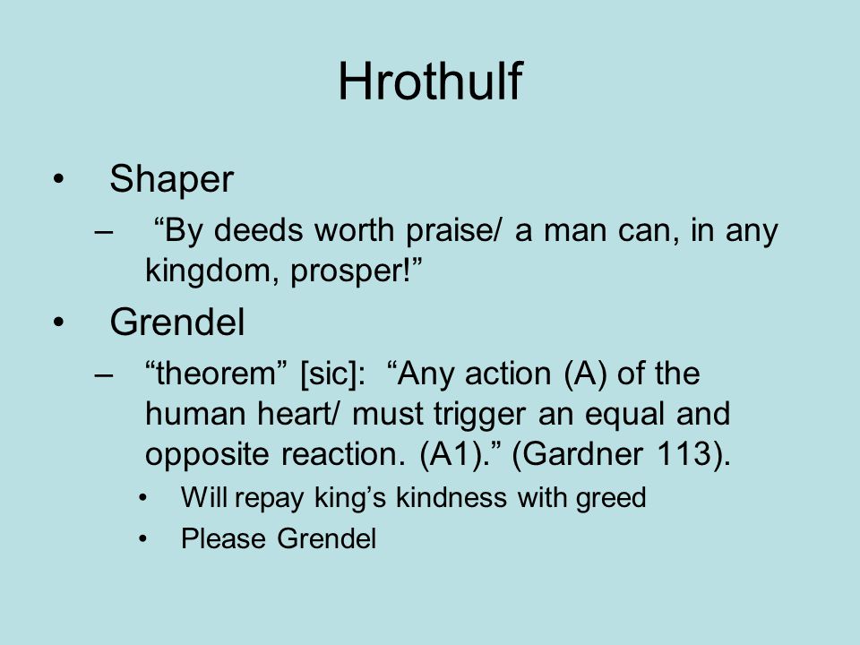 Hrothulf Shaper Grendel