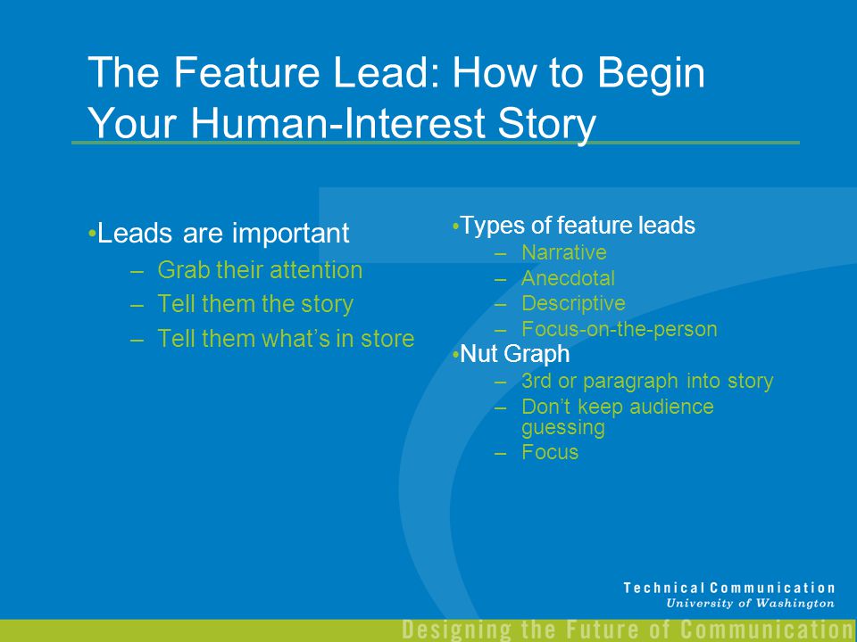 Writing Human-Interest Stories - Ppt Download