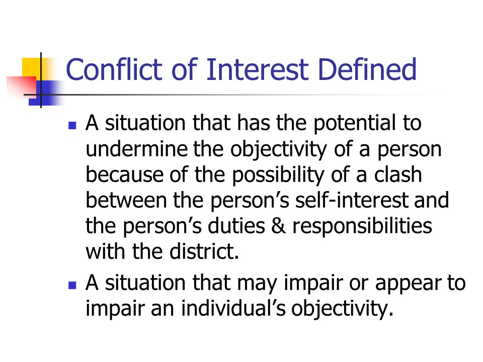 Conflict Of Interest Ppt Download