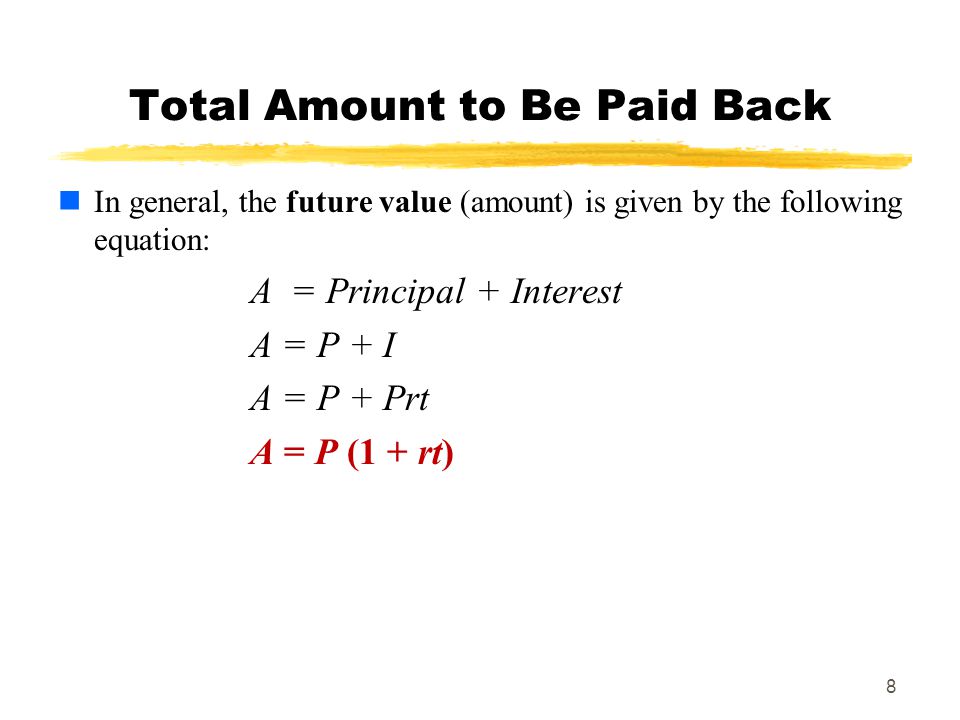 Learning Objectives For Sections Simple Compound Interest Ppt Video Online Download