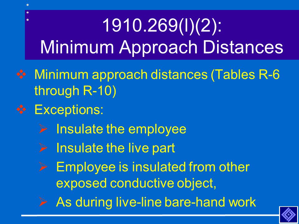(l)(2): Minimum Approach Distances