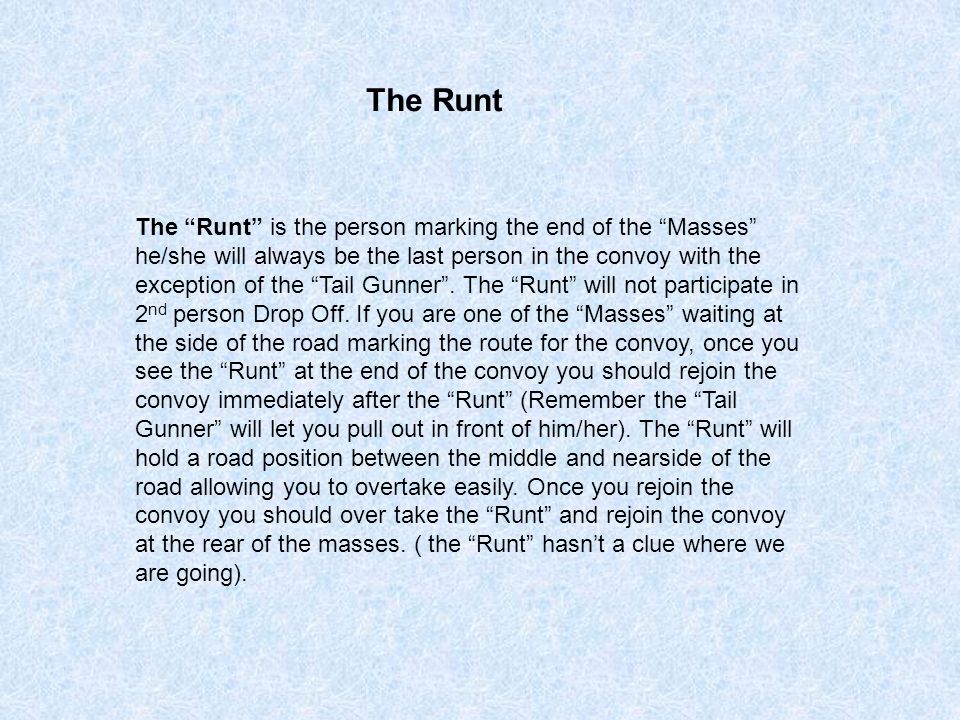 The Runt